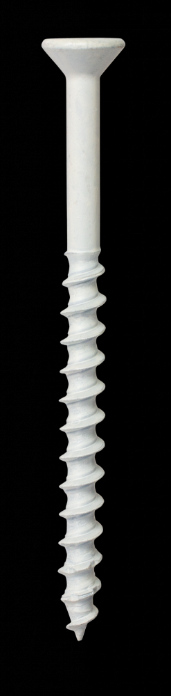 Titen Turbo™ - 3/16 in. x 2-3/4 in. 6-Lobe Flat-Head Concrete and Masonry Screw, White (25-Qty)