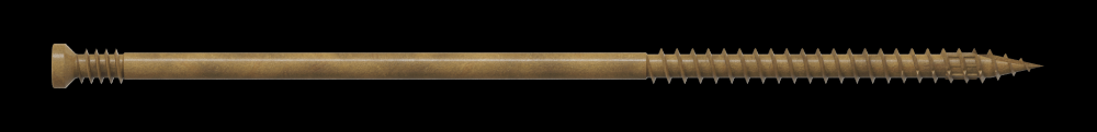 Finish Trim Screw - #9 x 5 in. T15, Trim-Head, Quik Guard®, Tan (50-Qty)