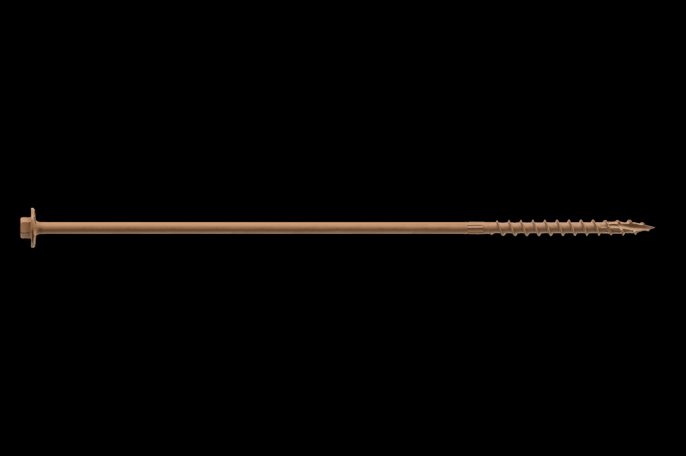 Strong-Drive® SDWH™ TIMBER-HEX Screw - 0.195 in. x 10 in. 5/16 Hex, DB Coating, Tan (12-Qty)