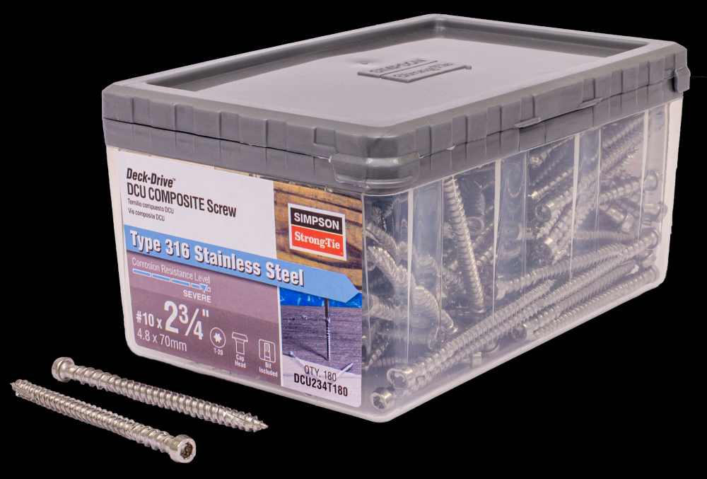 Deck-Drive™ DCU COMPOSITE Screw - #10 x 2-3/4 in. T20, Type 316 (180-Qty)