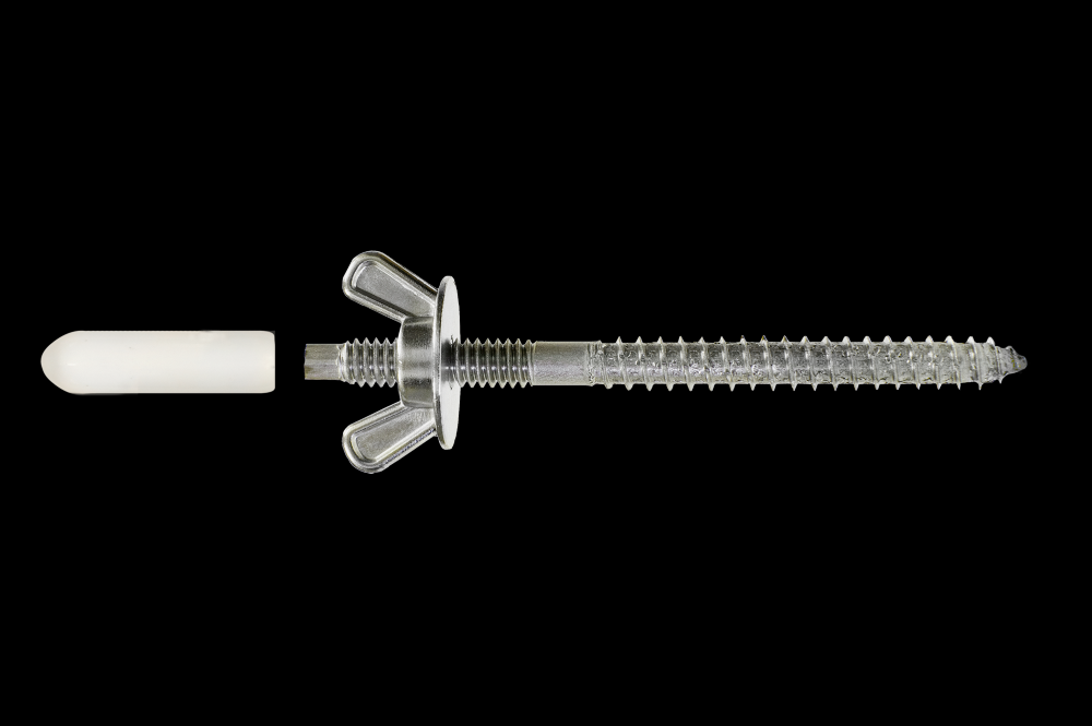 Storm-Panel Screw — 1/4 in. x 3-7/16 in. Type 302 (25-Qty)