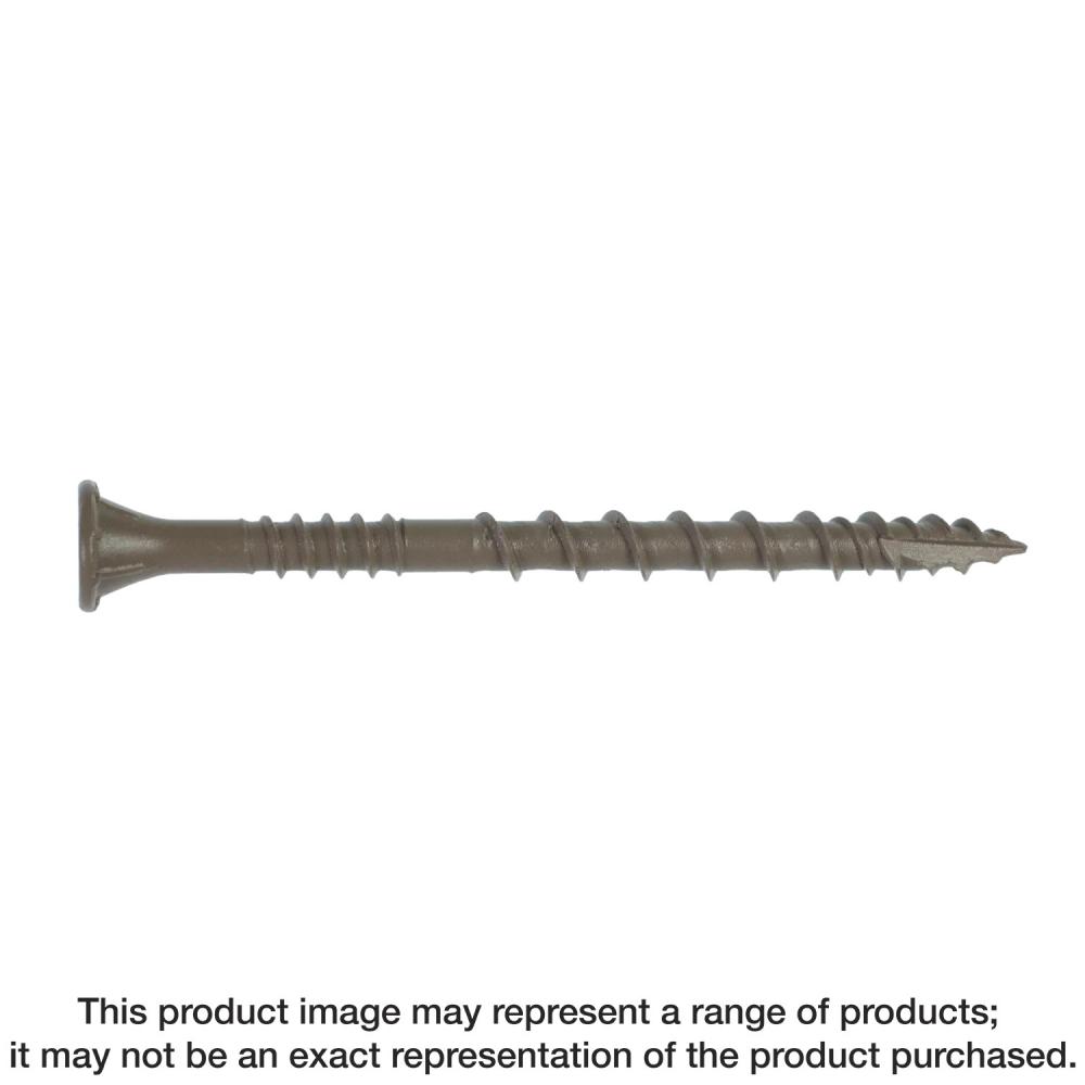 Deck-Drive™ DSV WOOD Screw - #10 x 3 in. T-25, Flat Head, Quik Guard®, Red (1750-Qty)
