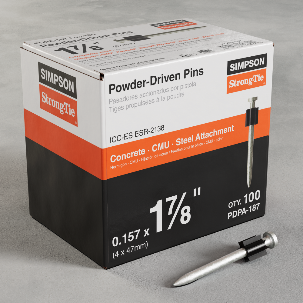 PDPA .157 in. x 1-7/8 in. Powder-Actuated Pin (100-Qty)