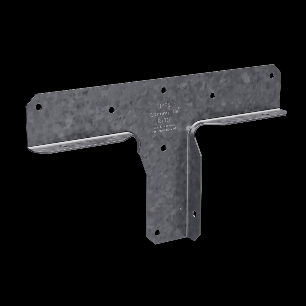 RTT 18-Gauge Galvanized Rigid Tie® Connector for 2x Post, 1x Joist