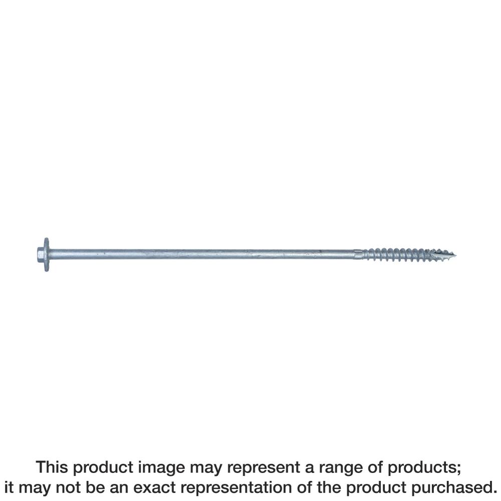 Strong-Drive® SDWH™ TIMBER-HEX SS Screw - 0.275 in. x 12 in. 1/2 Hex, Type 316 (25-Qty)