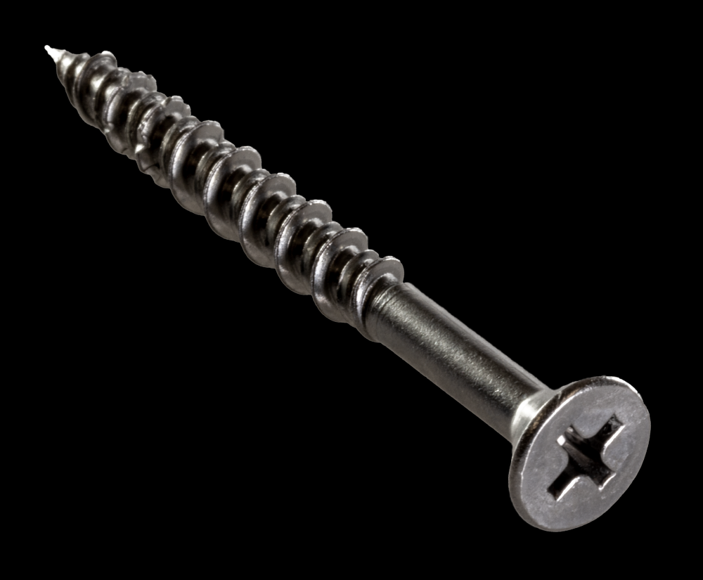 Marine Screw, Flat Head - #10 x 2 in. #2 Phillips Drive, Type 316 (100-Qty)
