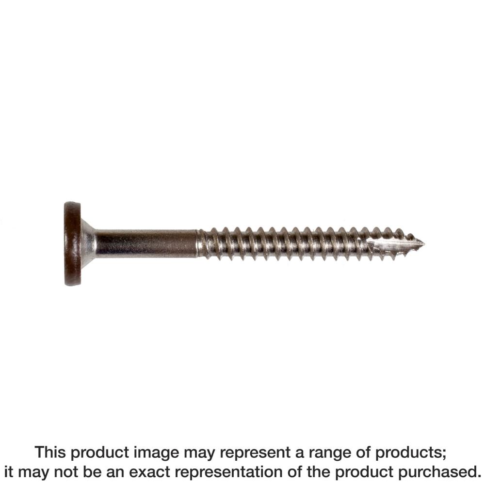 Fascia Board Screw - #8 x 1-3/4 in. T-20 6-Lobe Pancake Head Type 316, Brown 05 (75-Qty)
