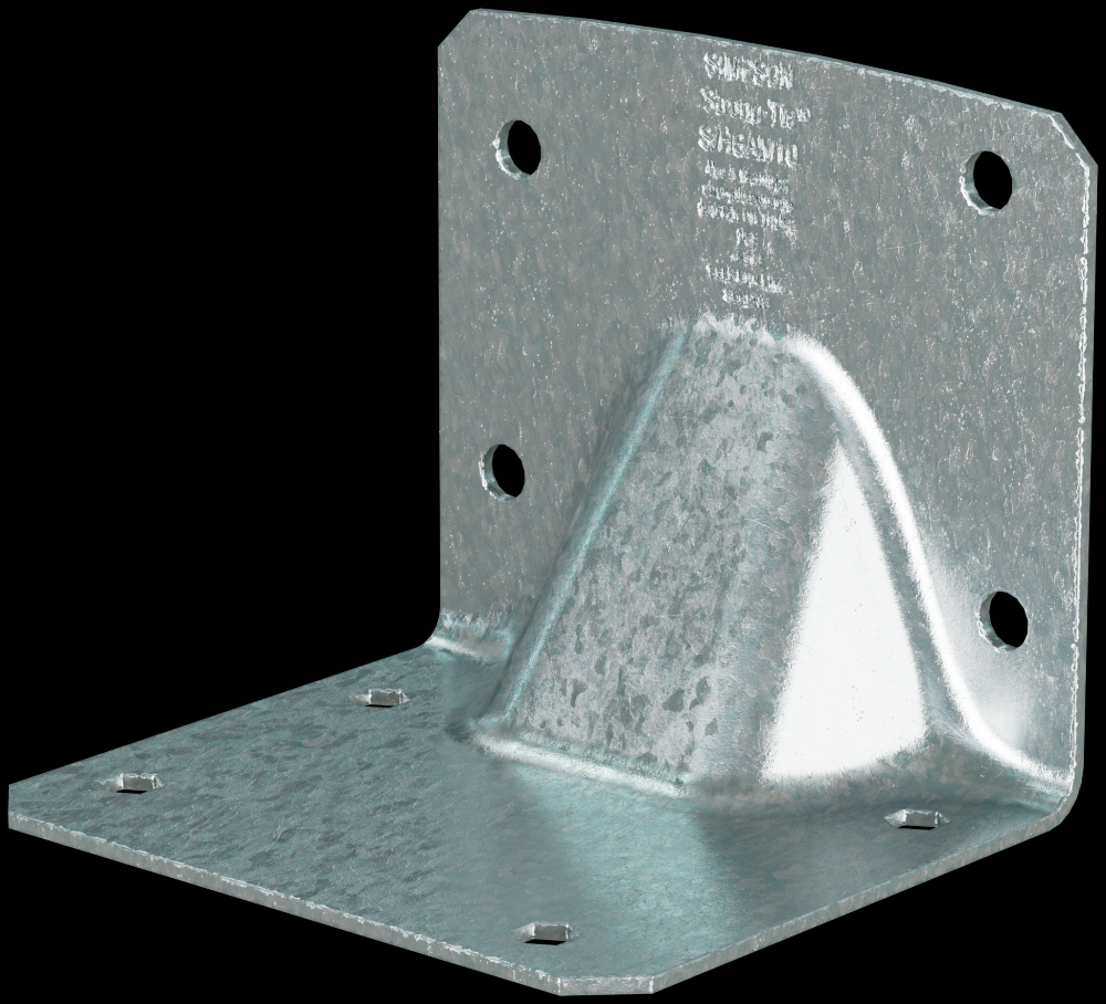 S/HGAM Hurricane Gusset Angle for Masonry with Screws (10-Qty)