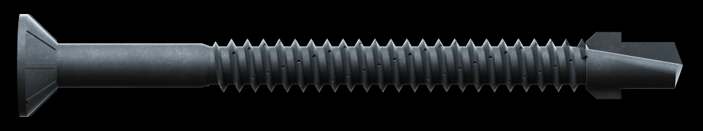 Strong-Drive® TB WOOD-TO-STEEL Screw - #14 x 3 in. #3 SQ, Black Phos. (50-Qty)