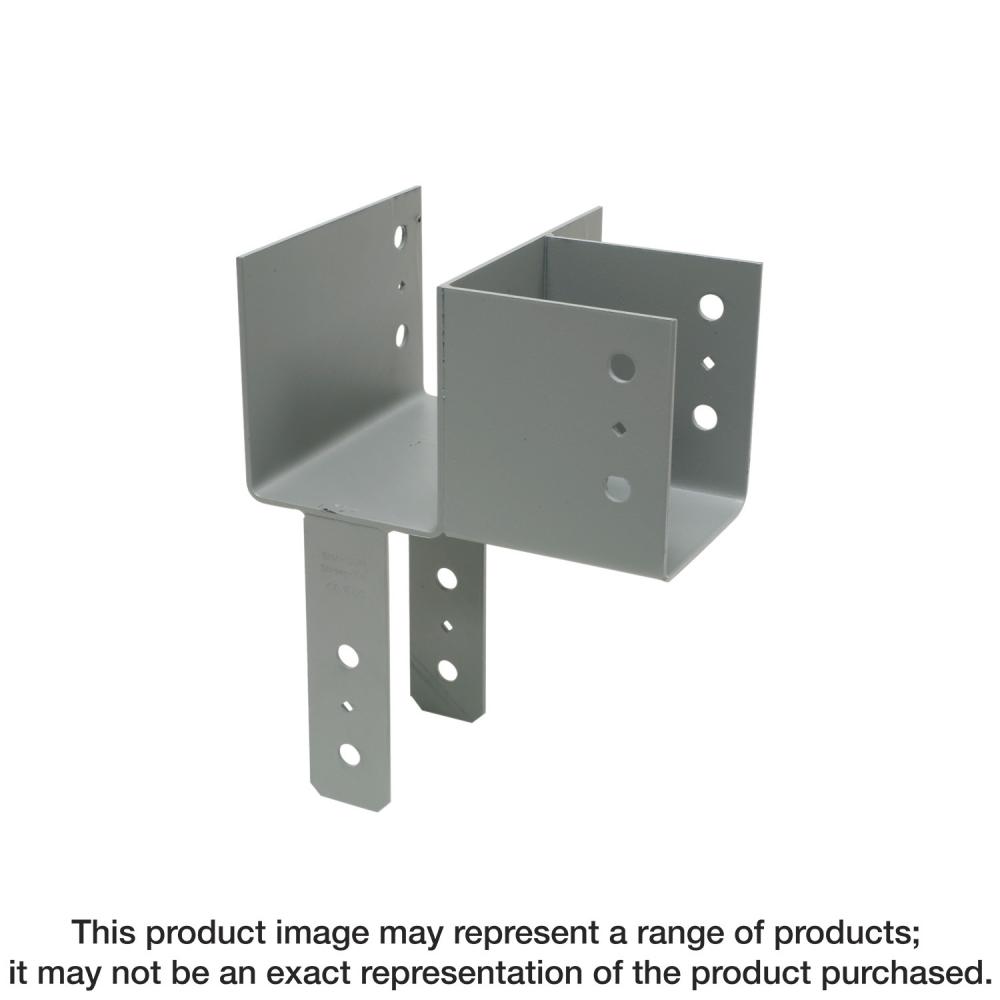 ECCLL HDG L-Shape End Column Cap for 6x Beams, 6x Post, Skewed Left