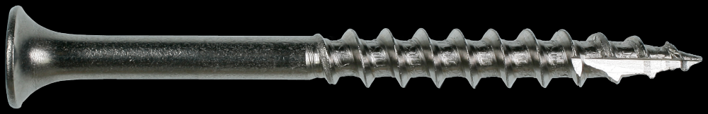 Bugle-Head Wood Screw, 6-Lobe Drive - #10 x 2-1/2 in. T-25, Type 316 (5 lb.)