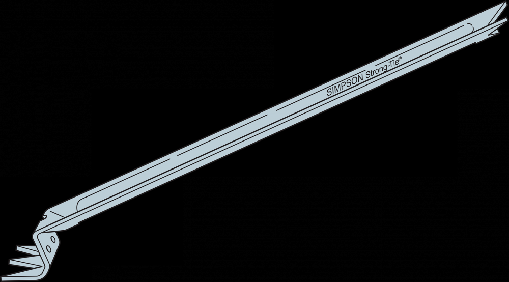 NCA 20-Gauge Galvanized Nailless Bridging for 2x8 and 2x14
