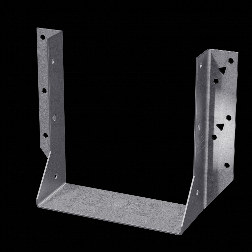 HU Galvanized Face-Mount Joist Hanger for Quad 2x8
