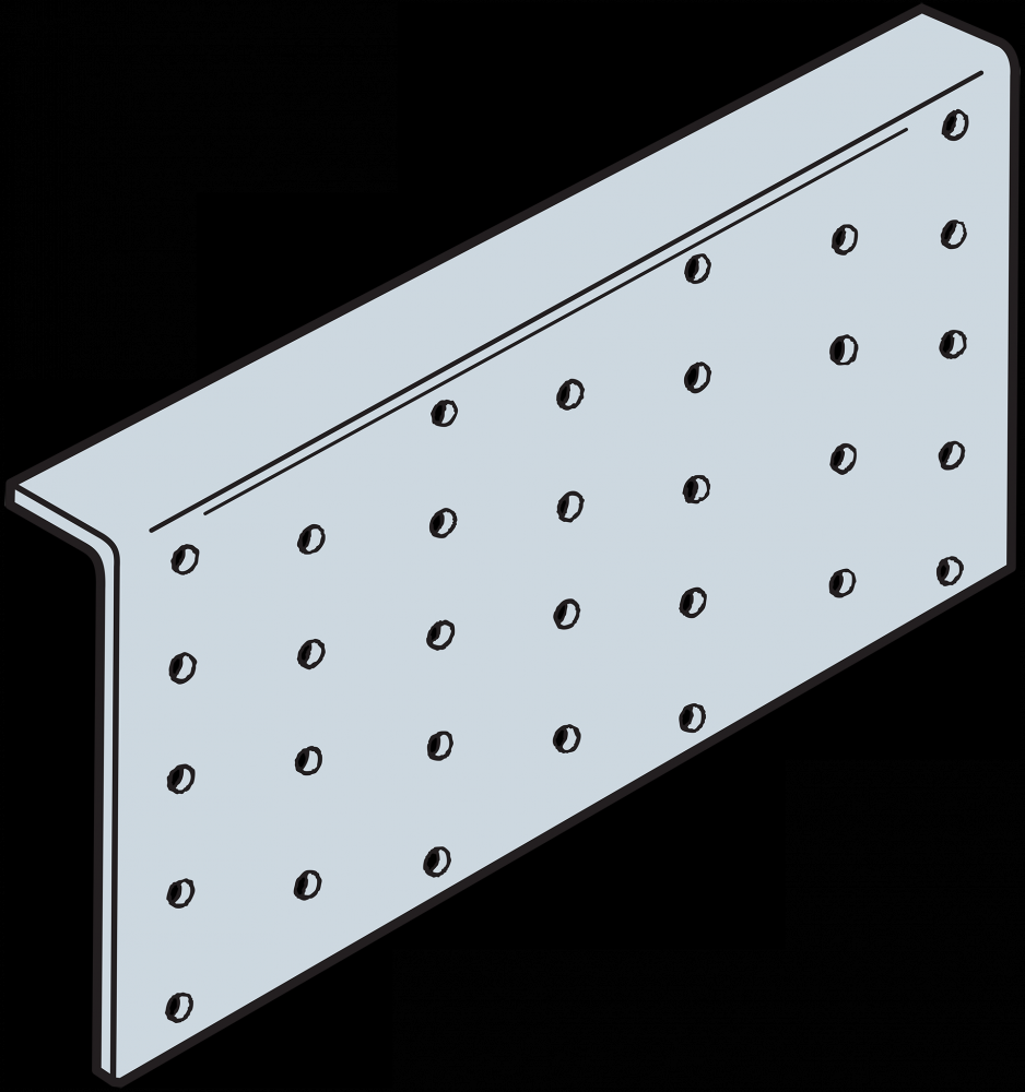 TPA 3-1/2 in. x 7 in. 20-Gauge Galvanized Tie Plate