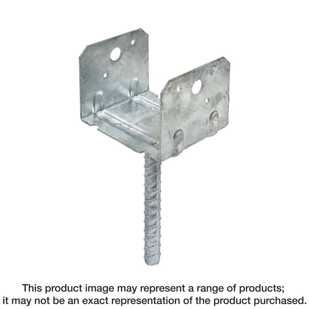 RCPS Black Powder-Coated HDG Rebar Carport Saddle for 4x4