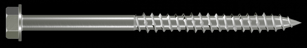 Strong-Drive® SDWH™ TIMBER-HEX SS Screw - 0.275 in. x 5 in. 1/2 Hex, Type 316 (50-Qty)