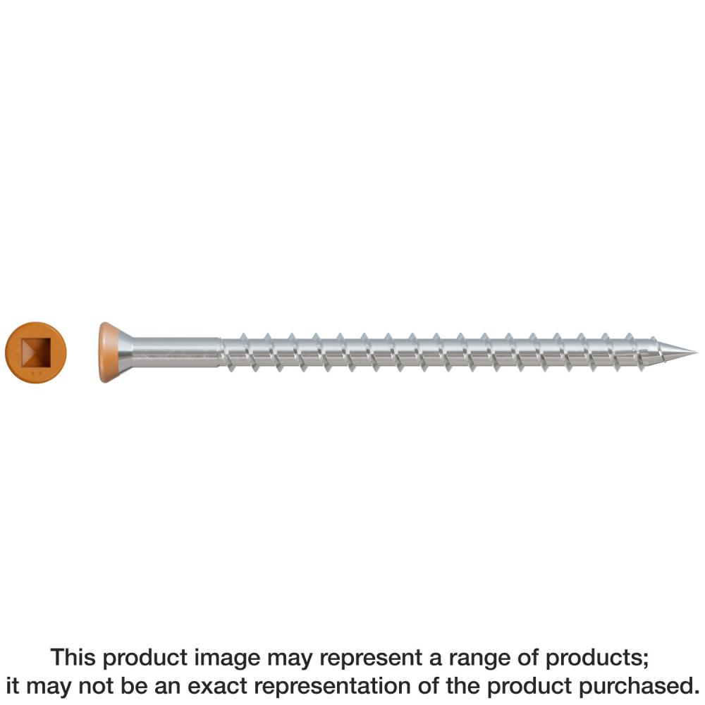 Trim-Head Screw - Sharp Point (Collated) - #7 x 2-1/2 in. #2 Square Type 305 Tan 04 (1500-Qty)