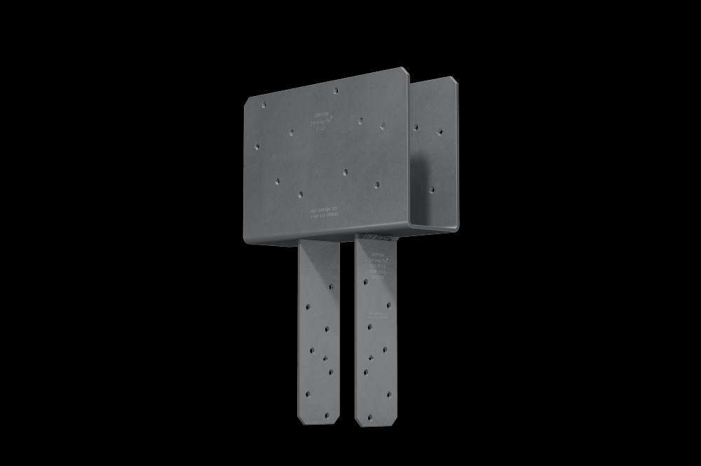 CCQ HDG Column Cap for 3-1/8 in. Beam, 4x Post with Strong-Drive® SDS Screws