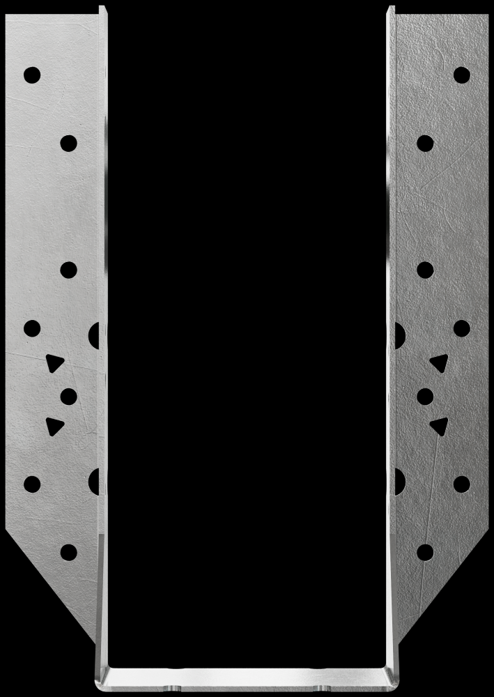 HU Stainless-Steel Face-Mount Joist Hanger for 4x10