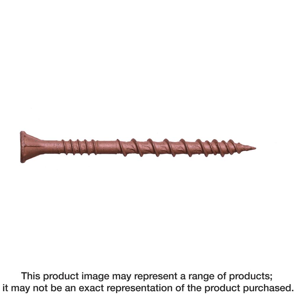 Deck-Drive™ DSV WOOD Screw - #10 x 3-1/2 in. T-25, Flat Head, Quik Guard®, Red (1000-Qty)
