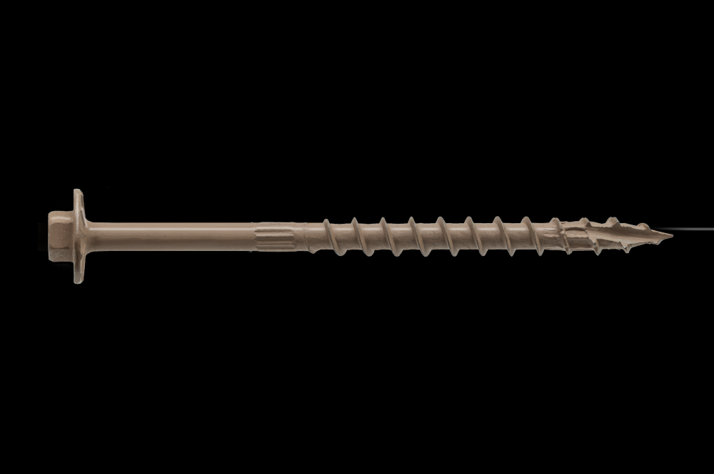 Strong-Drive® SDWH™ TIMBER-HEX Screw - 0.195 in. x 4 in. 5/16 Hex, DB Coating (250-Qty)