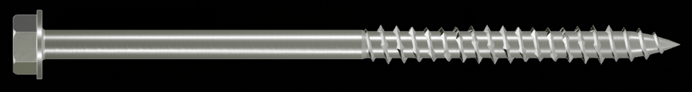 Strong-Drive® SDWH™ TIMBER-HEX SS Screw - 0.275 in. x 6 in. 1/2 Hex, Type 316 (10-Qty)