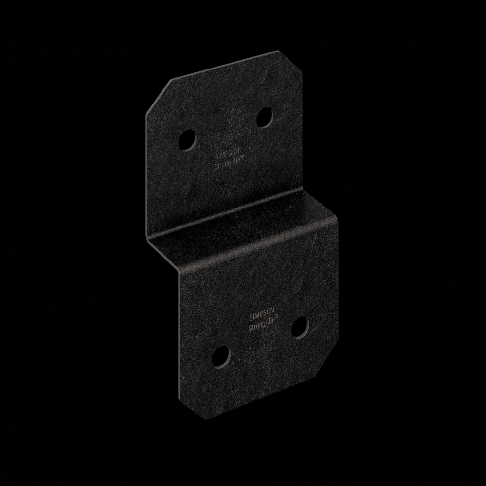 Outdoor Accents® Avant Collection™ 5 in. ZMAX®, Black Powder-Coated Deck Joist Tie for 1-3/4 in. Woo