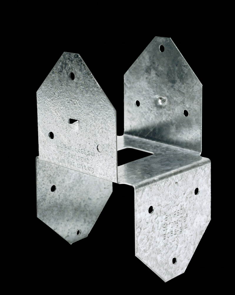 BCS Galvanized Post Cap for Double 2x Beam, 4x Post