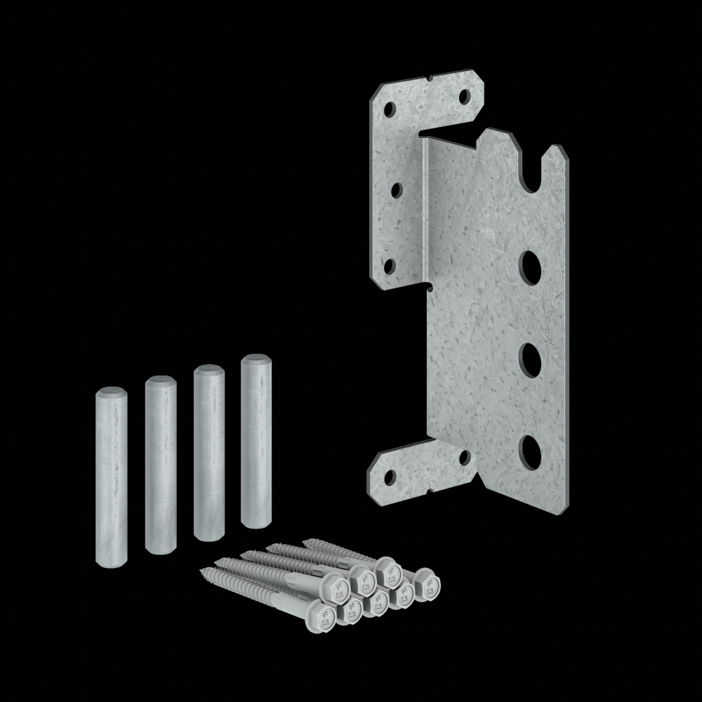 CJTZ™ 12-Gauge ZMAX® Galvanized Concealed Joist Tie with (4) Short Pins