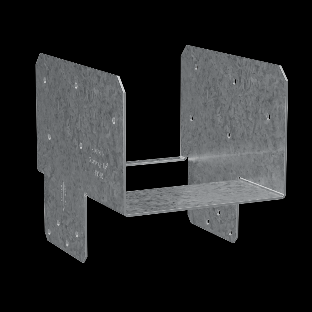 EPCZ™ ZMAX® Galvanized End Post Cap for 4x Rough