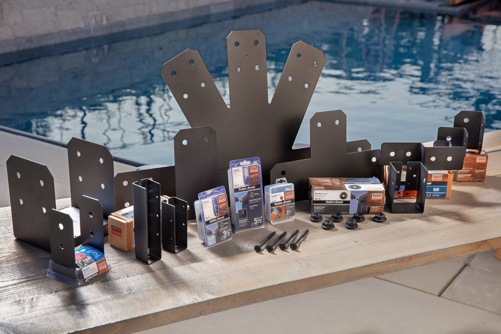 Outdoor Accents® ZMAX®, Black Light Joist Hanger for 2x10