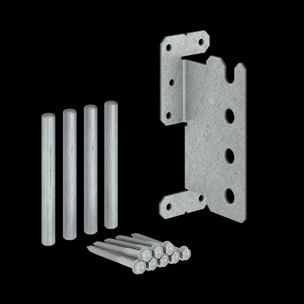 CJTZ™ 12-Gauge ZMAX® Galvanized Concealed Joist Tie with (4) Long Pins