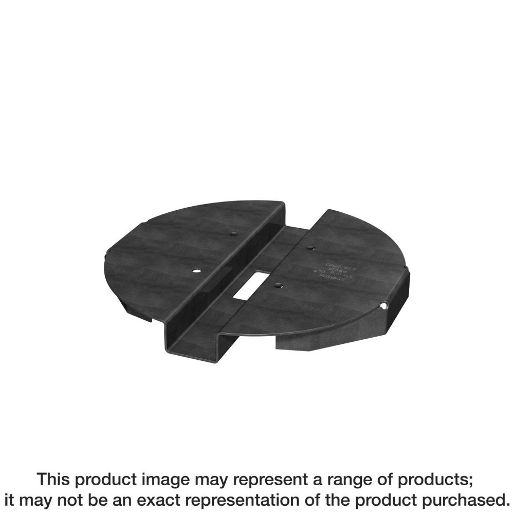PBV 6-in. Black Powder-Coated Hidden Standoff Post Base for Viga Post