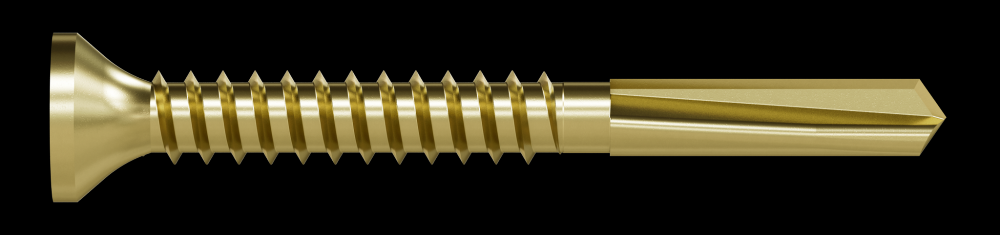 Strong-Drive® PPHD SHEATHING-TO-CFS Screw — #10 x 1-3/4 in. T25, Yellow Zinc (4000-Qty)