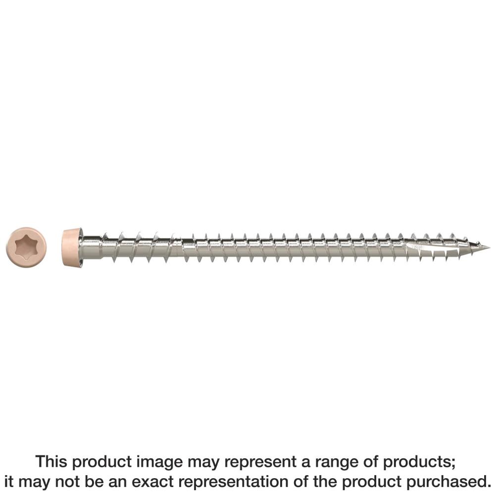 Deck-Drive™ DCU COMPOSITE Screw — #10 x 2-3/4 in. T20, Type 316, Tan 05 (350-Qty)
