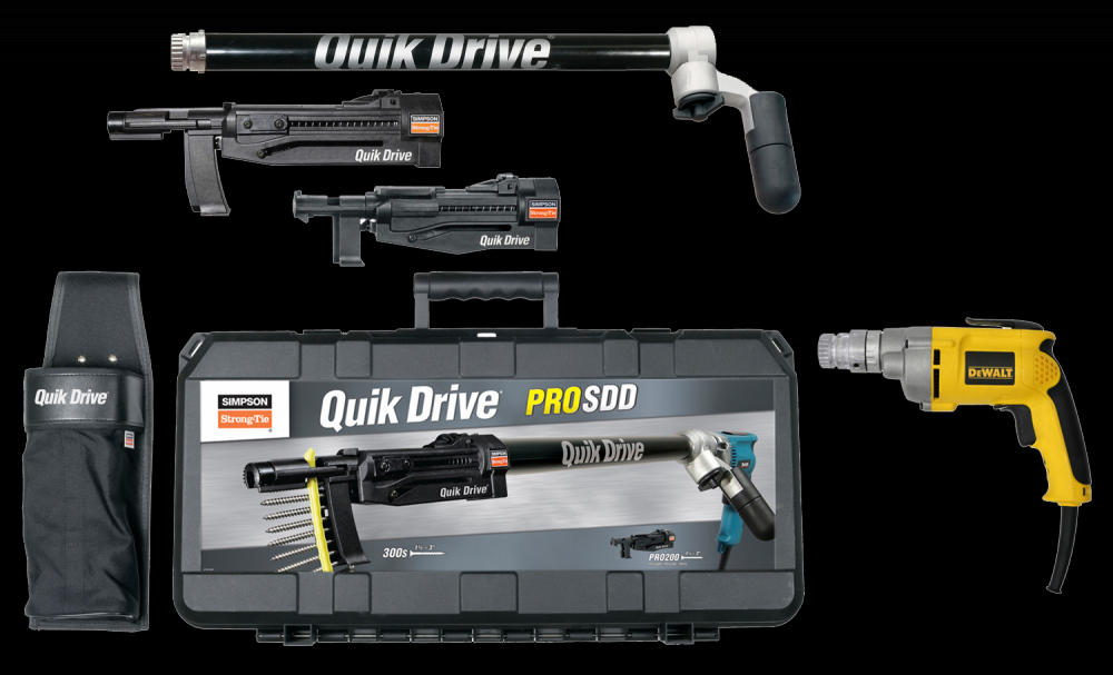 Quik Drive® PROSDD Multi-Purpose Combo System w/ DeWalt® 2500 RPM Screwdriver Motor