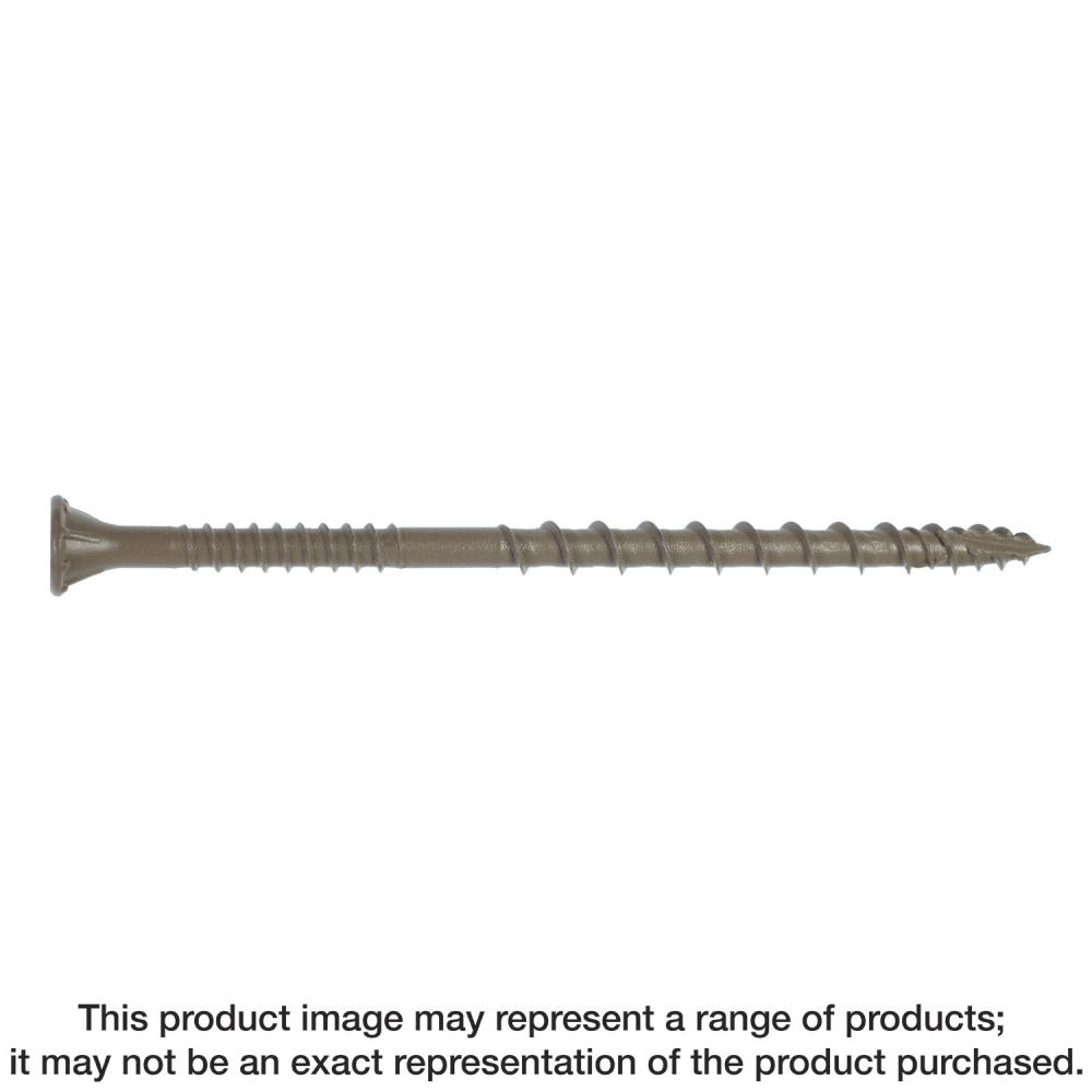 Deck-Drive™ DSV WOOD Screw - #10 x 3-1/2 in. T-25, Flat Head, Quik Guard®, Tan (350-Qty)