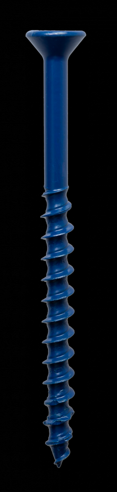 Titen Turbo™ - 3/16 in. x 2-3/4 in. 6-Lobe Flat-Head Concrete and Masonry Screw, Blue (200-Qty)