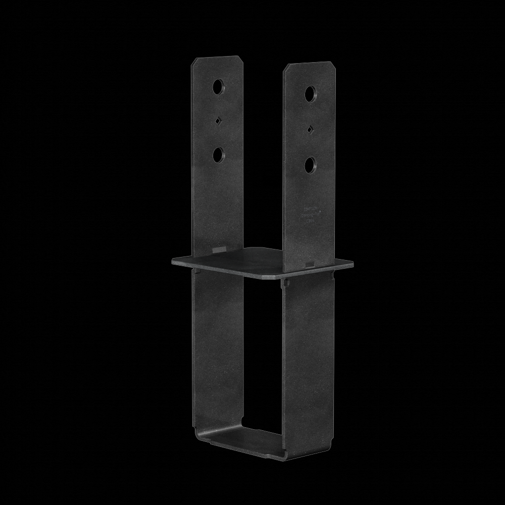CB Black Powder-Coated Column Base for 6x6