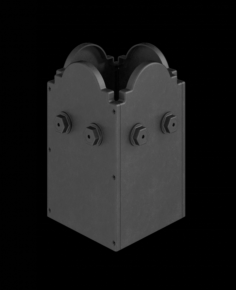Outdoor Accents® Mission Collection® Decorative Post Base Cover for 6x6 Post