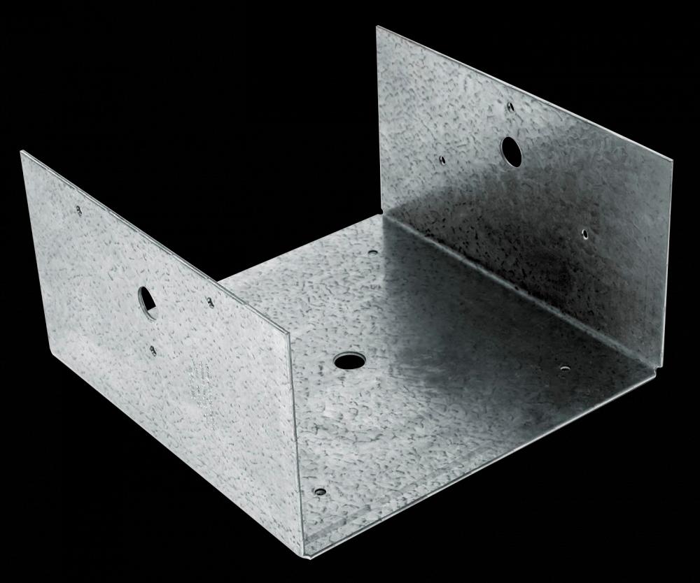 BC Galvanized Post Base for 8x