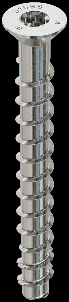 Titen HD® 3/8 in. x 4 in. Type 316 SS Countersunk Head Heavy-Duty Screw Anchor (25-Qty)