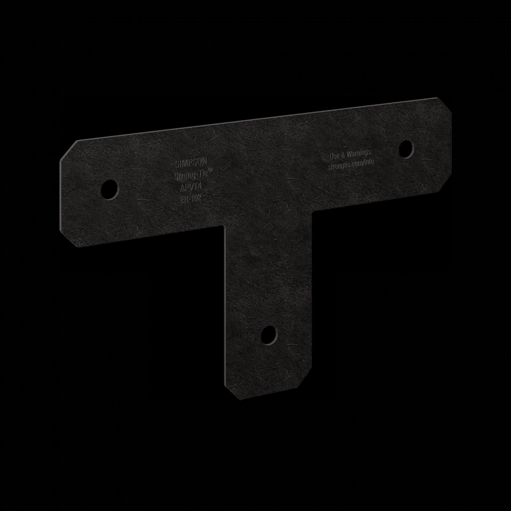 Outdoor Accents® Avant Collection™ ZMAX®, Black Powder-Coated T Strap for 4x4
