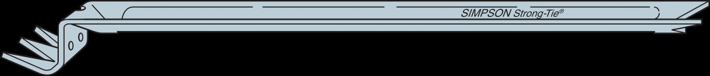 NCA 20-Gauge Galvanized Nailless Bridging for 2x10 and 2x16