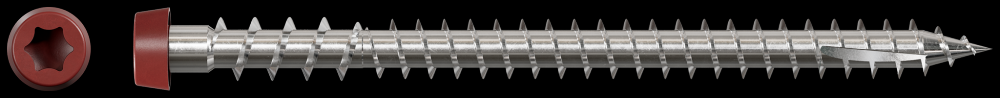 Deck-Drive™ DCU COMPOSITE Screw (Collated) - #10 x 2-3/4 in. Type 316, Red 01 (1000-Qty)