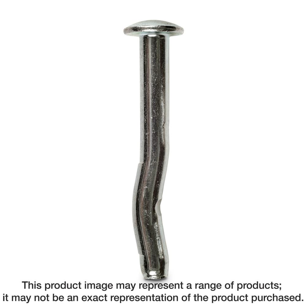 Crimp Drive® 1/4 in. x 2 in. Zinc-Plated Mushroom Head Anchor (100-Qty)