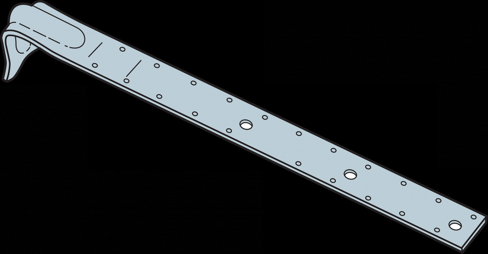 PA 23-3/4 in. 12-Gauge Galvanized Purlin Anchor