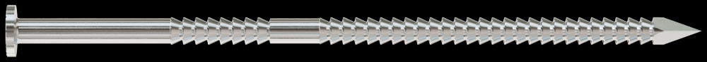 15° Wire Coil, Full Round Head, Ring-Shank Decking/Framing Nail - 3-1/2 in. x .131 in. Type 316 (180