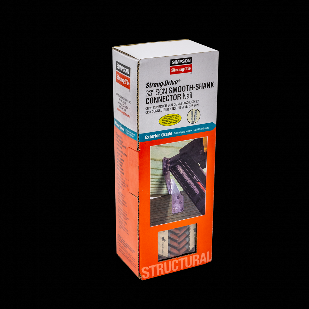 Strong-Drive® 33° SCN SMOOTH-SHANK CONNECTOR Nail - 1-1/2 in. x .148 in. HDG (500-Qty)
