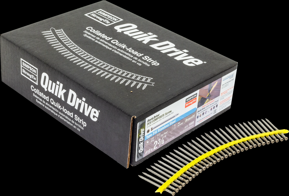 Deck-Drive™ DCU COMPOSITE Screw (Collated) - #10 x 2-3/4 in. Type 316, Brown 05 (1000-Qty)